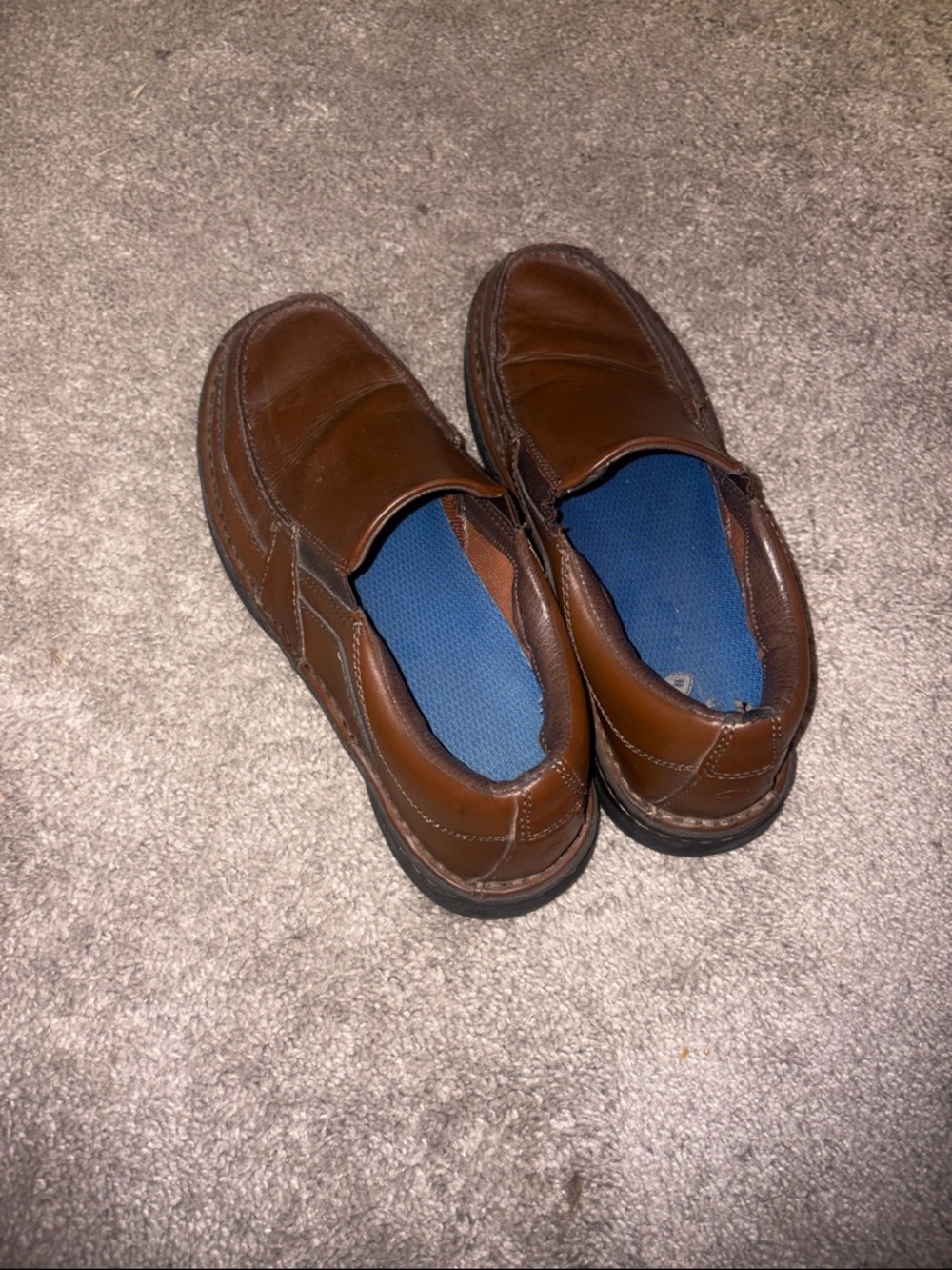 Clark’s Men's Brown Slip-On Leather Casual Shoes size 11 - Picture 3 of 11